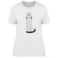 thumbnail image 1 of Cute Cat With A Pink Crown T-Shirt Women -Image by Shutterstock, Female Large, 1 of 2