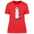 thumbnail image 1 of Cute Cat With A Pink Crown Tee Women's -Image by Shutterstock, 1 of 1