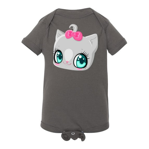 Cute Cat With Bow Bodysuit Infant -Image by Shutterstock, 24 Months