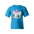 thumbnail image 1 of Cute Cat With Bow T-Shirt Juniors -Image by Shutterstock,  Small, 1 of 4