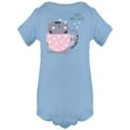 thumbnail image 1 of Cute Cat With Cup Of Coffee Bodysuit Infant -Image by Shutterstock,  Newborn, 1 of 4
