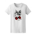 thumbnail image 1 of Cute Cat With Red Bow T-Shirt Women -Image by Shutterstock, Female Medium, 1 of 2