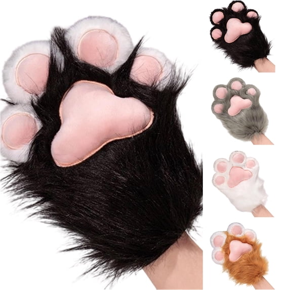 Cute Cat for And Anime Conventions Adorable Animal Mittens Convertible