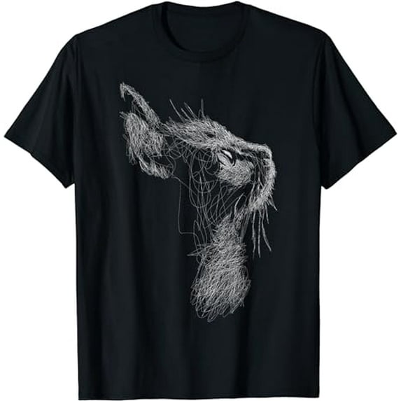 Cute Cat scribble art sketch for kitten lover Kitty cats T-Shirt