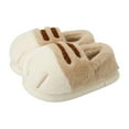 thumbnail image 1 of Cute Catpaw Slippers for Women Men Plush Winter Cozy Warm Memory Foam Bedroom Antislip Slip on Slipper Booties Khaki Size 9, 1 of 5