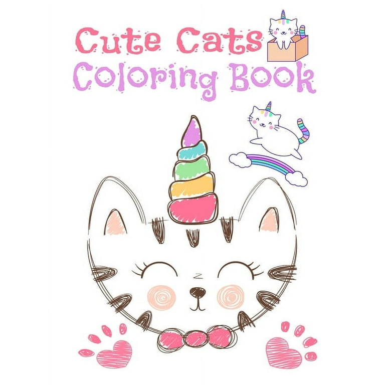 Super Cute Coloring Book Volume 2: Relaxing Colouring Book for Girls, Cute  Cats, Dogs, Bunnies, Pandas, Unicorns Ages 4-8, 8-12, 12-16 (Paperback)