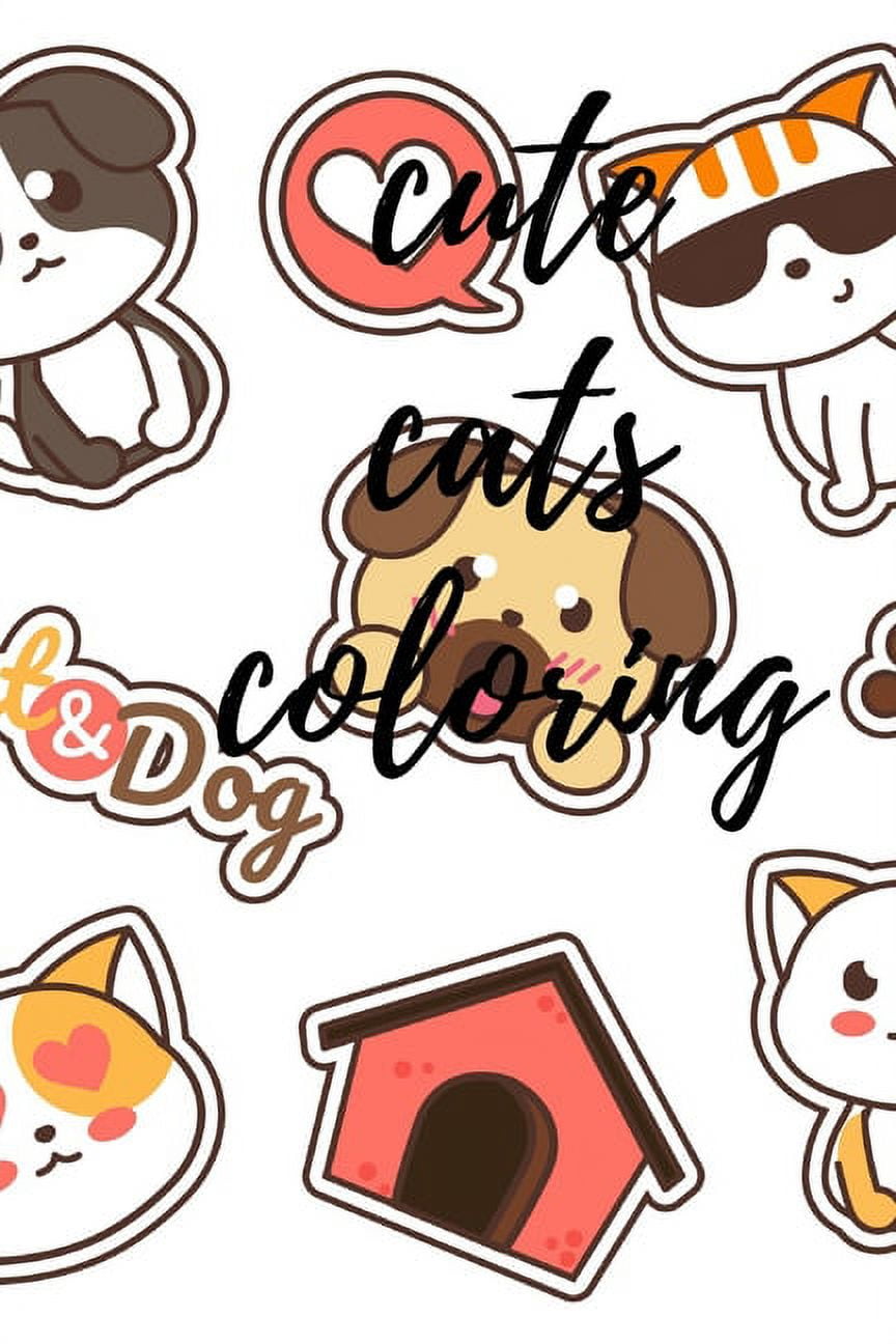 Cute Cats Coloring: Cute Cats Coloring book (Paperback)