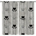 thumbnail image 1 of Cute Cats and Dogs Blackout Curtains for Playroom, Animals Bear Paw Prints Rod Pocket Curtains, Bathroom Curtains Window Luxury Room Decor Apply to Living Room Bedroom Kid Room-W42xL54in, 1 of 6