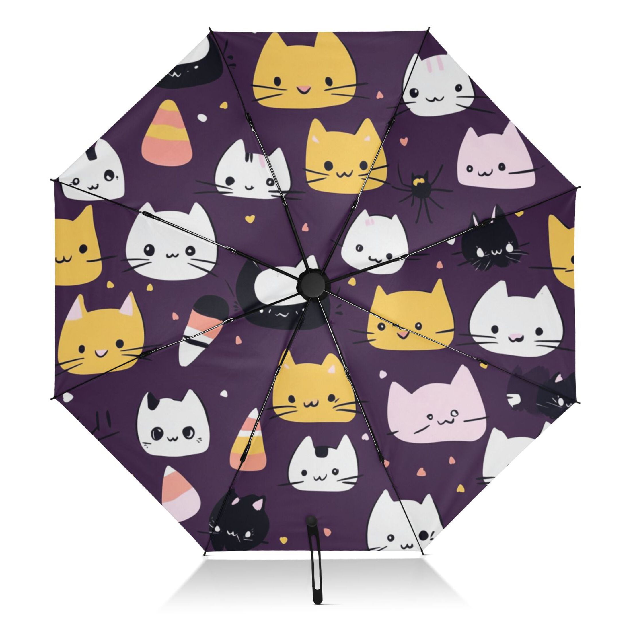 Cute Cats Extra Large Automatic Umbrella, UV Protection, Waterproof, Auto Open and Close