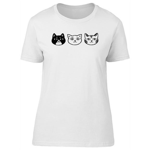 Cute Cats, Kittens, Kitty Lovers T-Shirt Women -Image by Shutterstock, Female Medium