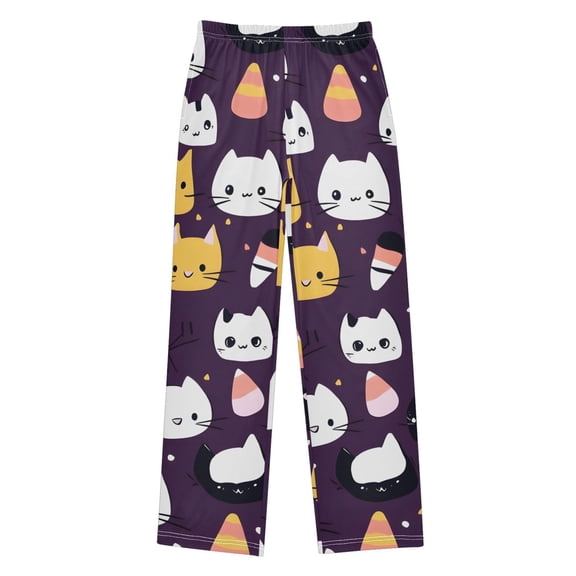 Cute Cats Pajama Pants Soft Lightweight Lounge Pants Bottoms Sleep Pants Warm Comfy