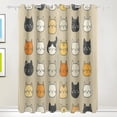 thumbnail image 1 of Cute Cats Room Blackout Cutrains Original Design Summer Thermal Insulated Curtain for Home, Living Room, Bedroom, Offices, Kitchen 84 x 55 Inch x 2 Panels, 1 of 4