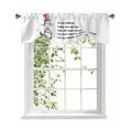 thumbnail image 1 of Cute Cats Wear Red Hats Tie Up Valances Curtain, Adjustable Kitchen Healing Words to My Children Valances for Windows Decor, Rod Pocket Short Curtains Set for Bedroom/Bathroom, 54"x18", 1 of 8