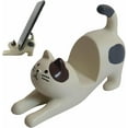thumbnail image 1 of Cute Cell Phone Holder Stand for Desk, iPhone Mount for Office Tablet Accessories Gifts, Cool Desktop Decor Gadgets to Support Your Cellphone for Men Women Boys Girls - Kawaii White Cat, 1 of 6