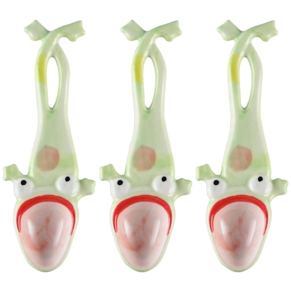 Cute Ceramic Frog Spoon - Fun Dessert & Soup Spoon for Kids & Adults, Kitchen Dining Utensil