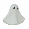 thumbnail image 1 of Cute Ceramic Ghost Figurine – Halloween Desktop Decor with Friendly Face, Sturdy Base for Shelf, Mantel, and Tabletop Display (Small), 1 of 9