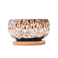 thumbnail image 1 of Cute Ceramic Succulent Garden Pots 4 Inch Pot with Drainage Bonsai Pots for Indoor Outdoor Round Shallow Cactus Flower Container Bowl Decorative Home Garden, 1 of 5