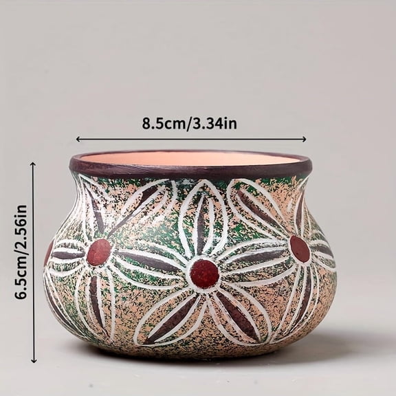 Cute Ceramic Succulent Garden Pots Planter with Drainage Flower Pot Small Plant Cactus Herbs Planter Indoor Garden Decoration