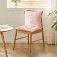 thumbnail image 1 of Cute Chair Cushion, Soft Seat Cushions for Office Desk, Kawaii Chair Cushion Detachable Back and Ties for Dining Office Study Garden, Pink, 1 of 6