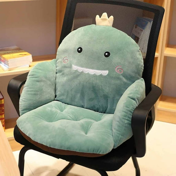 Cute Chair Cushionomputer Gaming Seat Cushion Soft Chair Pads Kawaii Chair Plush Pillow with Backrest Non-Slip for Gamer Home Decor