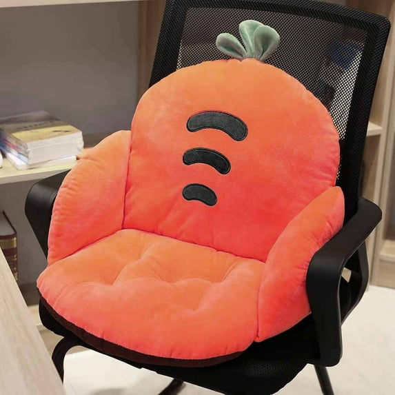Cute Chair Cushionomputer Gaming Seat Cushion Soft Chair Pads Kawaii Chair Plush Pillow with Backrest Non-Slip for Gamer Home Decor