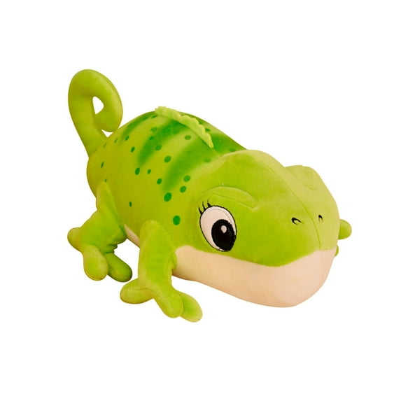 Cute Chameleon Plush Toy, Cartoon Stuffed Animal Doll With Green Color And Soft Texture, For As Birthday Gift, Home Decor As Ornament