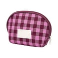 thumbnail image 1 of Cute Checkered Makeup Bag â Small Travel Cosmetic Pouch with Zipper, Mini Purse Organizer for Women & Girls, Portable Make Up Case for Toiletries & Accessories, 1 of 5