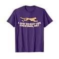 thumbnail image 1 of Cute Cheetah Print T-Shirt for Animal Lovers, Soft Cotton Classic Fit in Black, 1 of 5