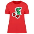 thumbnail image 1 of Cute Cherries T-Shirt Women -Image by Shutterstock, Female x-Large, 1 of 2