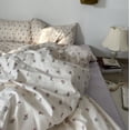 thumbnail image 1 of Cute Cherry Duvet Cover Set with Pillowcase Ins Style No Filler Flat Sheet Floral Boys Girls Queen Full Size Home Bedding Kit, 1 of 6