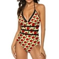 thumbnail image 1 of Cute Cherry Swimsuit Red Fruit Print Push Up Swimwear One Piece Holiday Surf Bathing Suit Bodysuit Sexy Graphic Beach Wear, 1 of 7