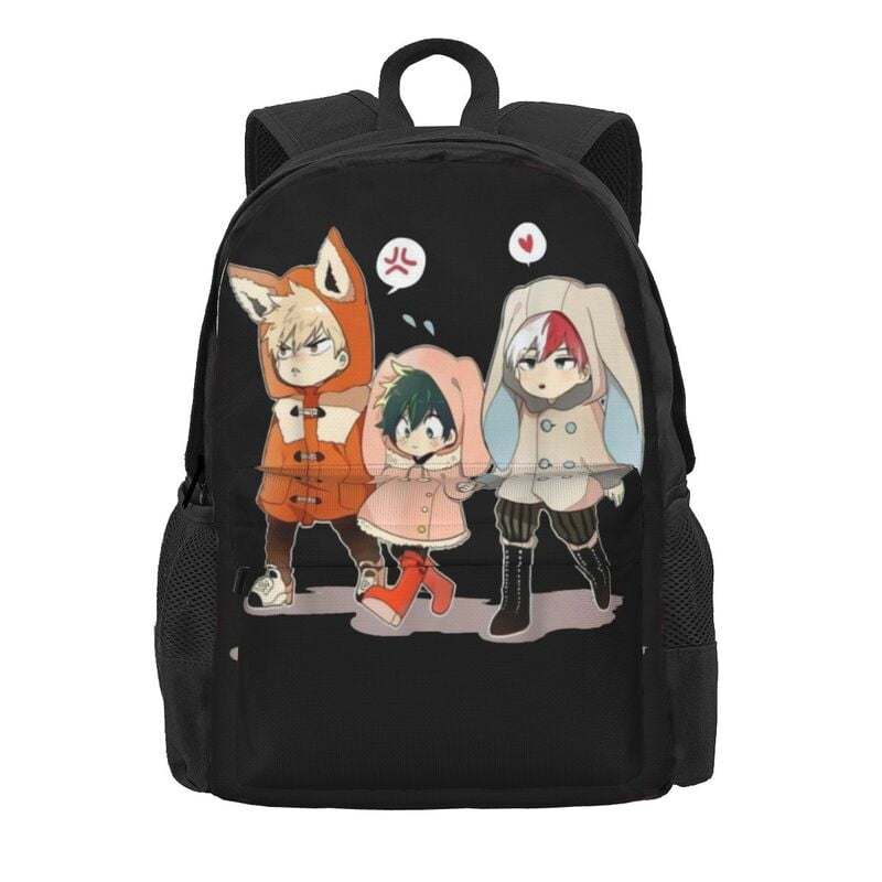 Linda mochila Chibi Deku Todoroki Bakugou Mi Héroe Dominican