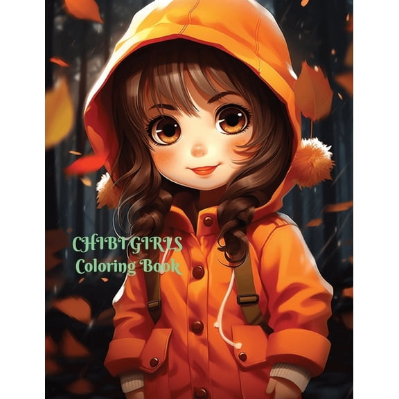 Cute Chibi Girls Coloring Book (Paperback)