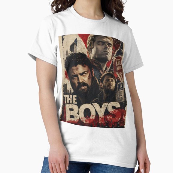 Cute Chibi Mini Miniature Corrupt Superheroes Group Pattern T-Shirt