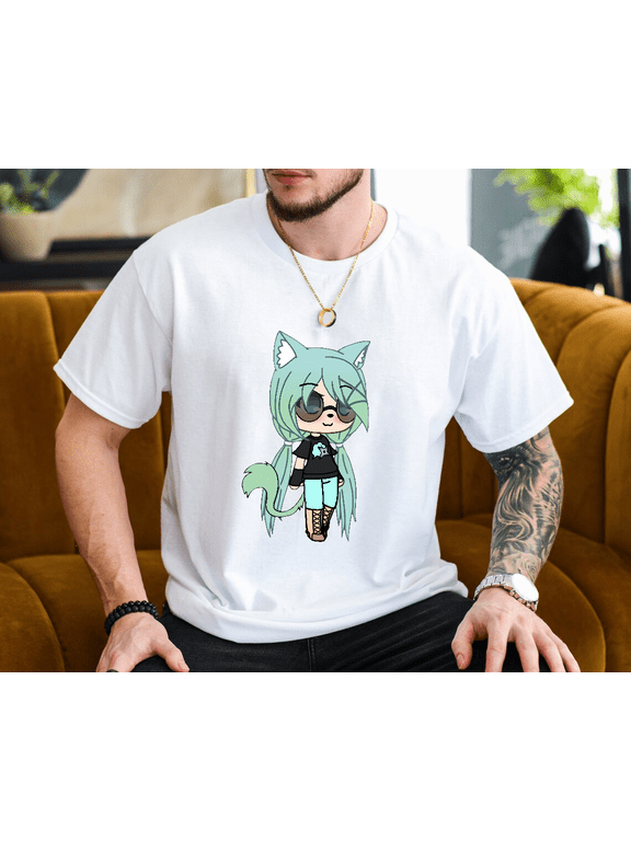 Cute Chibi Style Kawaii Anime Tomboy Chloe Chan Art Unisex T-Shirt, up to size 3XL.