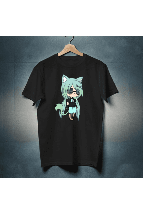 Cute Chibi Style Kawaii Anime Tomboy Chloe Chan Graphic Unisex T-Shirt, Up to Size 5XL