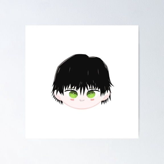 Cute Chibi Version Fushiguro Toji Cursed Energy Anime Character Art, Unframed Poster