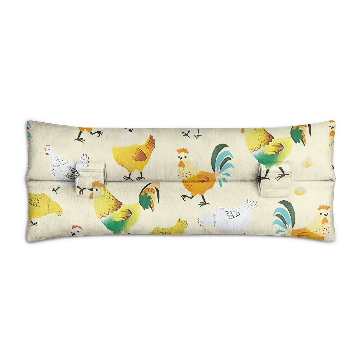 Cute Chick Pattern Post-Surgery Pillow - Heart Surgery Recovery Seatbelt Protector with Floral Art