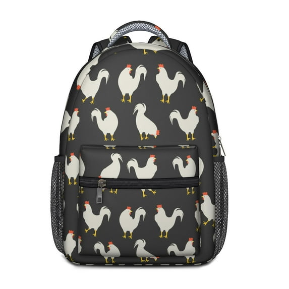 Cute Chick Pattern Waterproof Bookbag - Lightweight Durable Backpack for College Students with Padded Straps & Organizer