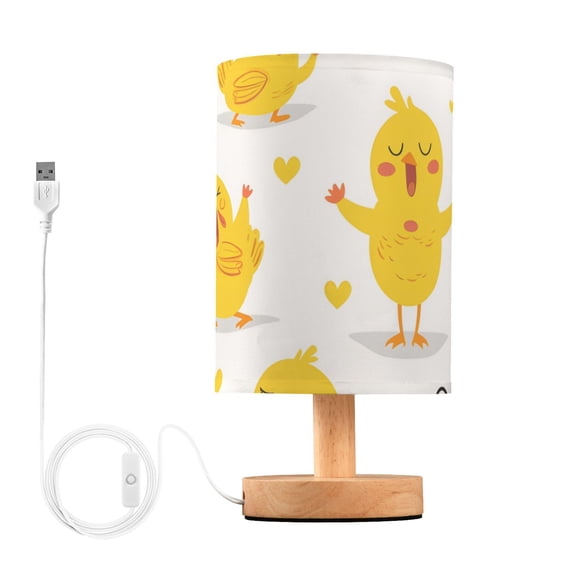 Cute Chick Singing Table Lamp with USB Port LED Warm Light Lamp Night Light Home Decor