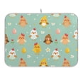 thumbnail image 1 of Cute Chick with Egg Dish Drying Mat 16x18 Absorbent Microfiber Draining Rack Pad for Kitchen Counter Sink, 1 of 8