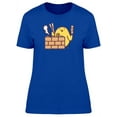 thumbnail image 1 of Cute Chicken Barbecue Cartoon T-Shirt Women -Image by Shutterstock, Female XX-Large, 1 of 2