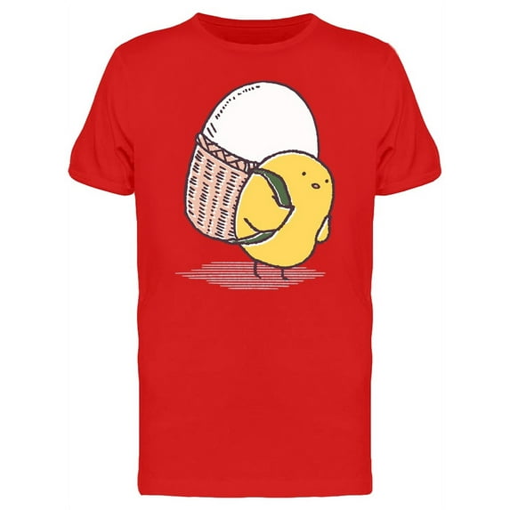 Cute Chicken Carrying An Egg Tee Men's -Image by Shutterstock