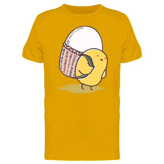 Cute Chicken Carrying An Egg Tee Men's -Image by Shutterstock