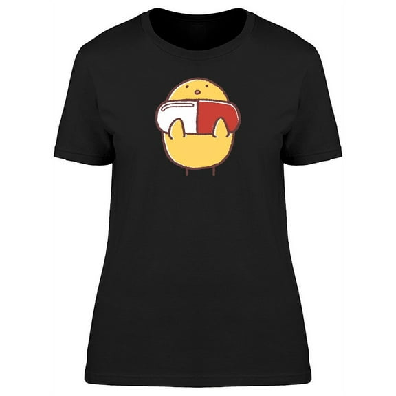 Cute Chicken Cartoon T-Shirt Women -Image by Shutterstock, Female Medium