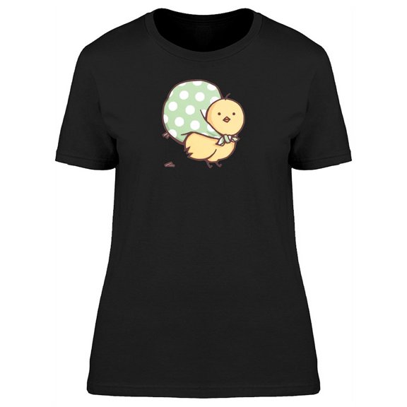 Cute Chicken Cartoon T-Shirt Women -Image by Shutterstock, Female x-Large