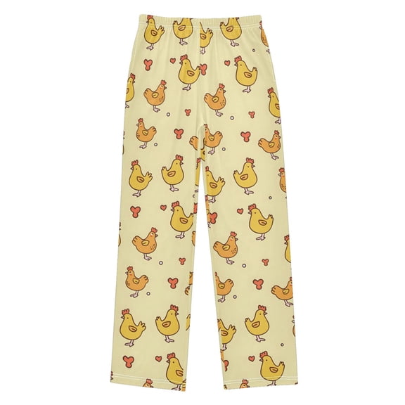 Cute Chicken Christmas Pajama Pants Soft and Lightweight Elastic Waistband Christmas Pajama Pants
