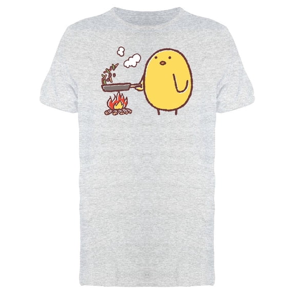 Cute Chicken Cooking Cartoon Tee Men's -Image by Shutterstock