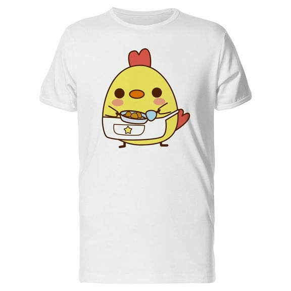 Cute Chicken Cooking Food  T-Shirt Men -Image by Shutterstock, Male Medium