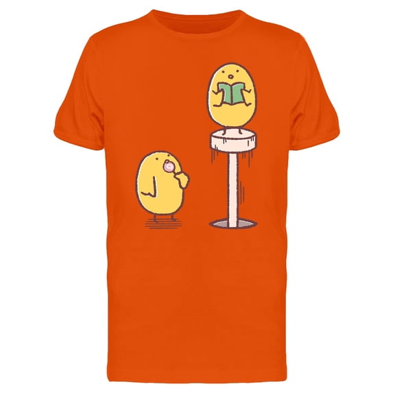 Cute Chicken Lollipop And Book Tee Men's -Image by Shutterstock